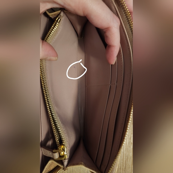 Miu Miu Beige Crocodile-Embossed Wallet - Picture 6 of 8